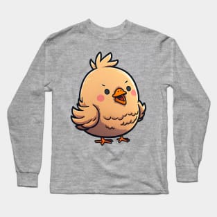 Angry Yellow Chick Long Sleeve T-Shirt